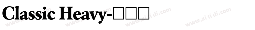 Classic Heavy字体转换
